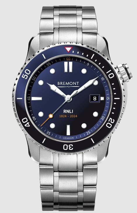 Best Bremont S500 RNLI Blue Dial steel Strap Replica Watch